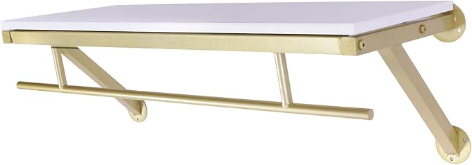 Clothes Rack with Shelves by Unknown