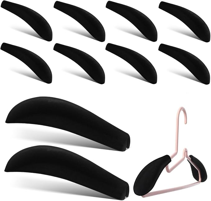 10Pcs Velvet Hangers with Shoulder Form Flocking Clothes Hanger Shoulder Forms by DEARMAMY