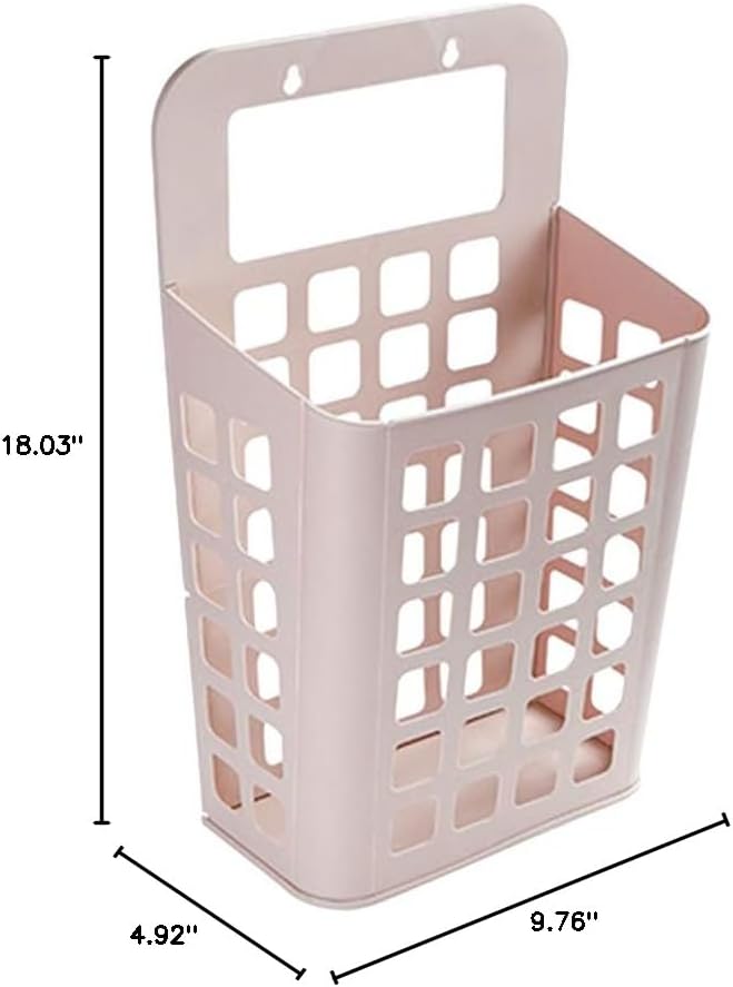 Hanging Handle Laundry Basket Wall Mount Clothes Hamper Laundry Organizer Cart - Image 10