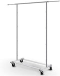 Simple Trending Standard Rod Clothing Garment Rack, Rolling Clothes Organizer by SimpleTrending
