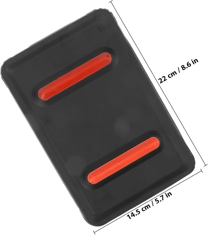 Protective Insulation Pad Ironing Mat 220x145x5mm Black Silicone Heat-Resistant - Image 2