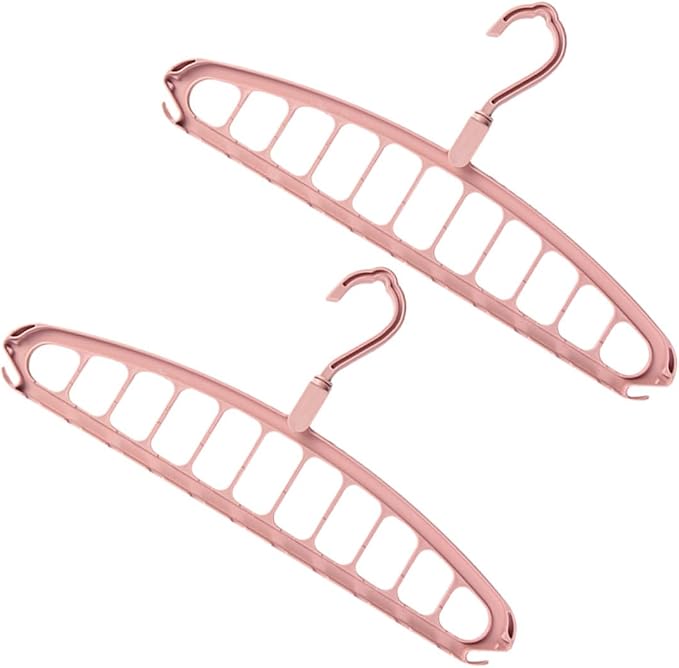 PRETYZOOM 2pcs Sturdy Material Folding Hangers Rotating Drying Rack - Image 9