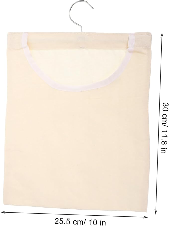Clothespin Organizer Laundry Bag U-shaped Opening Strong Steel Hook Home Storage - Image 3