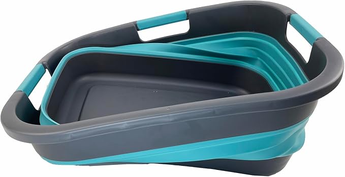 SAMMART 30L Collapsible Plastic Laundry Basket - Image 2