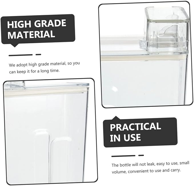 2Pcs Transparent Lotion Bucket for Laundry Detergent Storage Durable and - Image 7