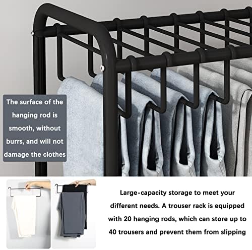 Mobile Storage Rack Freestanding Display Rack Tool Pegboard Garage, Pants - Image 5