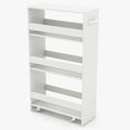 POWERSTONE 4-Tier Slim Storage Cart, Narrow Kitchen Rolling Cart w/Handle & by POWERSTONE%C2%AE