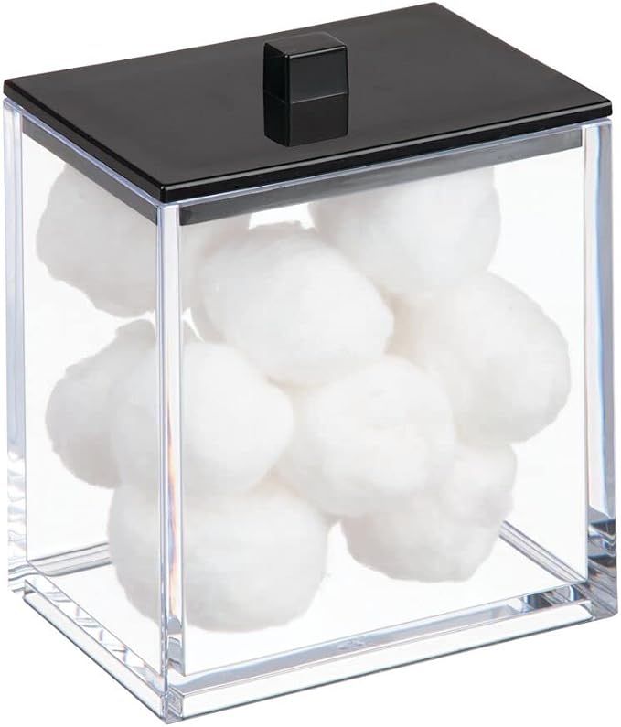 mDesign Plastic Rectangle Apothecary Canister - Image 6