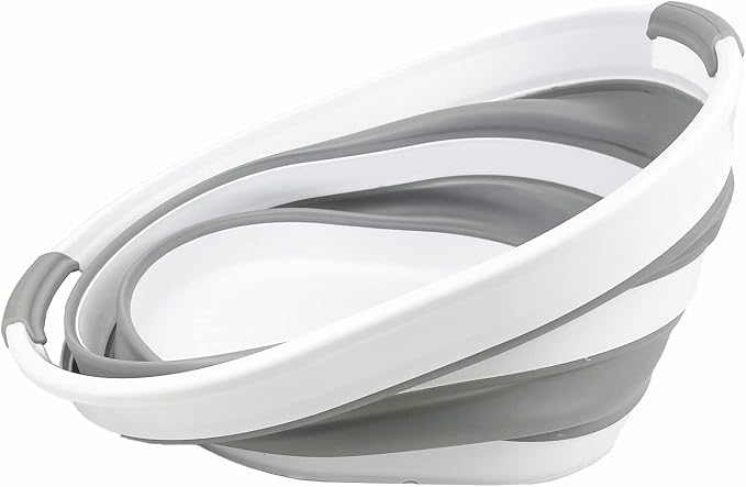 SAMMART 23L Set of 2 Collapsible Plastic Laundry Basket - Image 3