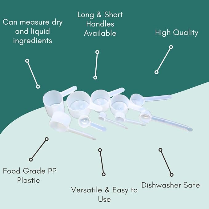 3 Tablespoon Long Handle Plastic Measuring Scoop - Image 6