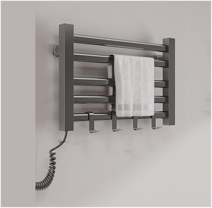 Wall Mounted Heated Towel Rack – Small 5 Bar Energy-Saving Aluminum Drying Rack by Unknown