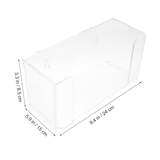 Unomor Acrylic Storage Box Wall-Mounted Tissue Mask Holder Home Storage Box - Image 2