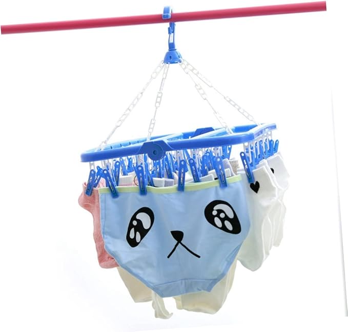 Foldable Drying Rack for Boy Girl's Underwear Socks Space-Saving Laundry Hanger - Image 2