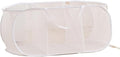 Mesh Laundry Hamper Basket, Sturdy 3 Compartments Laundry Basket, Foldable Pop by TANOVCEP