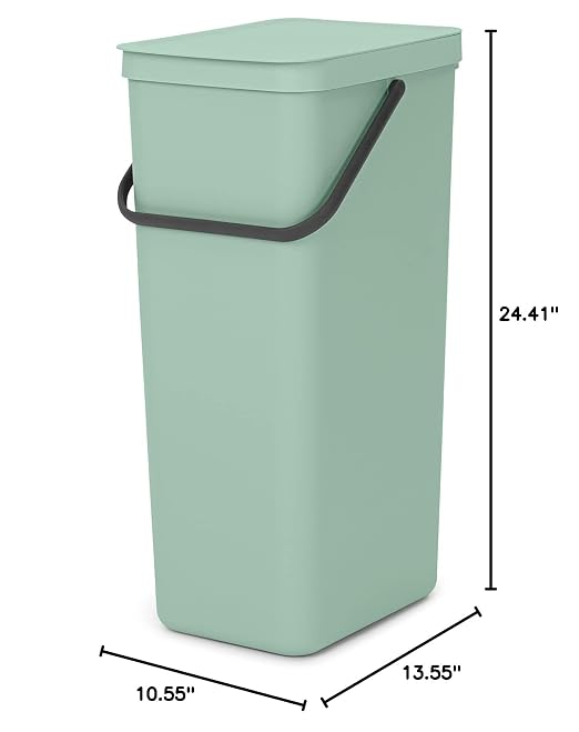 Brabantia Sort & Go Kitchen Recycling Bin | L / 10.6 Gal / 40L | Jade Green | - Image 5