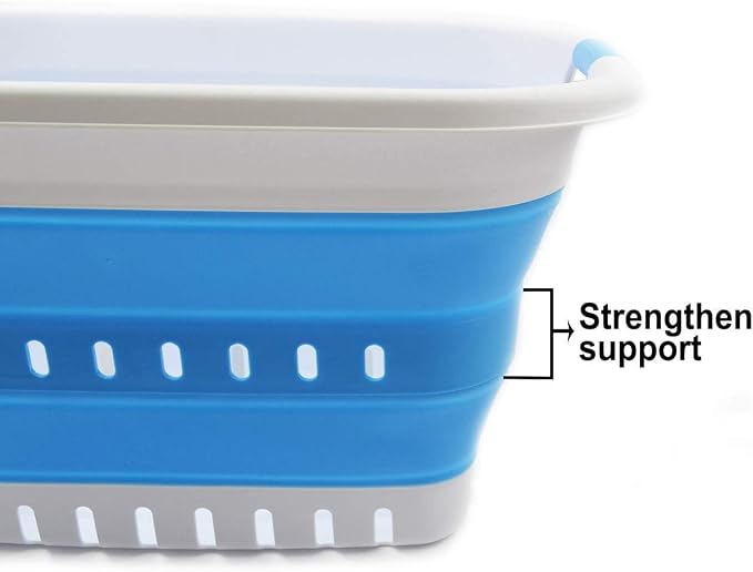 SAMMART 37L Collapsible Plastic Laundry Basket - Image 6