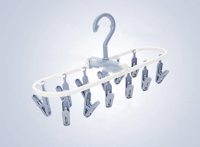 Multi Clip Folding Clothes Hanger, Home Dormitory, Clothes Hook by Unknown