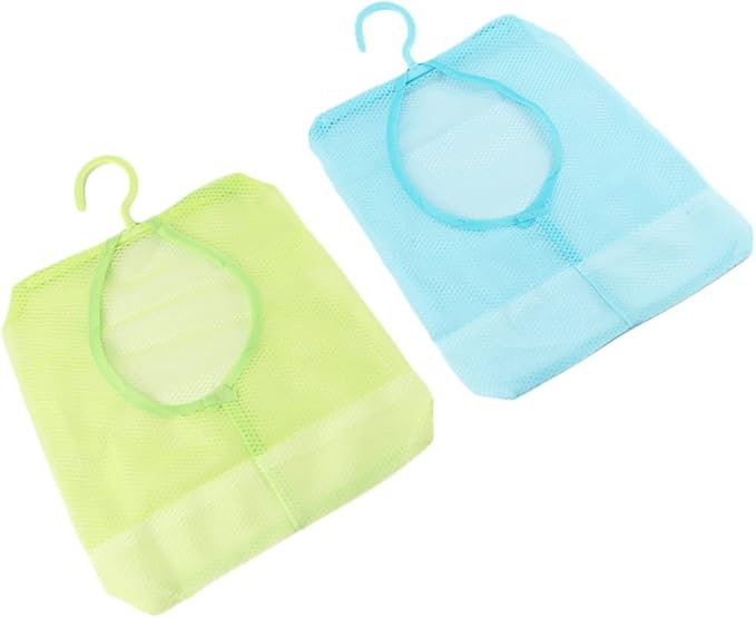 2Pcs Mesh Clothesline Bag Versatile Hanging Storage Organizer by KAILIKETIY