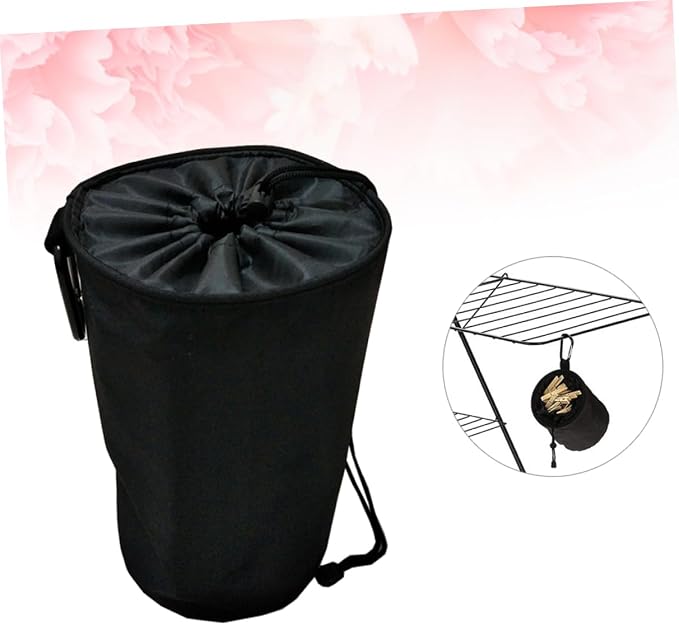 Drawstring Peg Bag Height Clothespins Organizer - Image 8