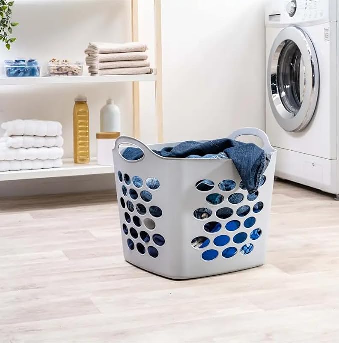 SEDLAV Plastic Laundry Basket, Flexible Hamper, Easy-to-Carry Handles, Easy by SEDLAV