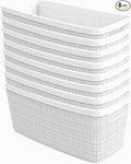 Curver Set of 8 Slim 6.8L Jute Decorative Plastic Organization and Storage by Curver
