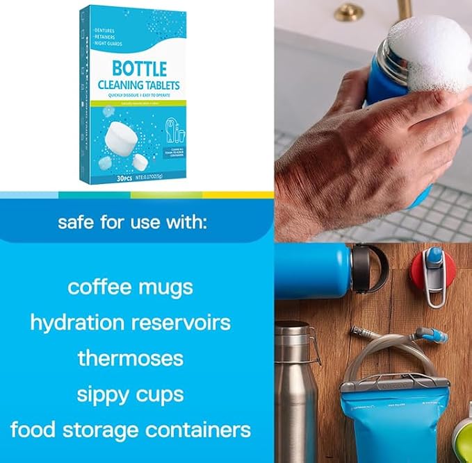 Thermos Cleaning Tablets, Bottle Cleaning Tablets, Stainless Steel Cleaner - Image 2