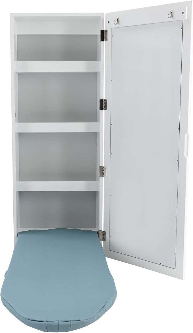 Wall Mount Ironing Board Cabinet, Hidden Storage Fold Away Ironing Board - Image 3
