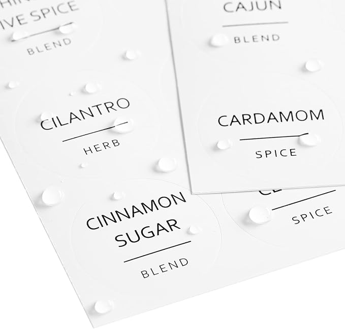 Talented Kitchen Round Spice Jar Labels - Image 7
