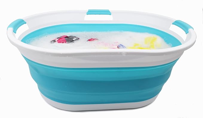 SAMMART 44L Collapsible Plastic Laundry Basket - Image 6