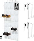 GORILLA GRIP Over the Door Shoe Organizer, 24 Extra Large Breathable Mesh by GorillaGrip