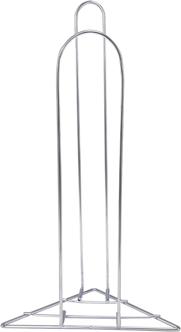 SSWBasics Chrome Clothing Hanger Holder – Lightweight and Portable Laundry Room by SSWBasics