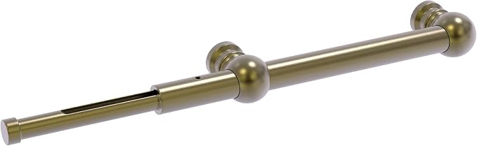 Traditional style Extendable Valet Rod Satin Brass - Image 3