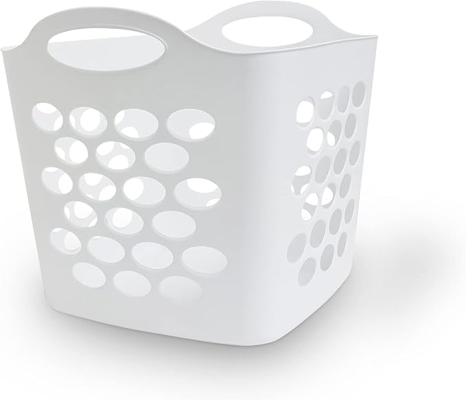 SEDLAV Plastic Laundry Basket, Flexible Hamper, Easy-to-Carry Handles, Easy by SEDLAV