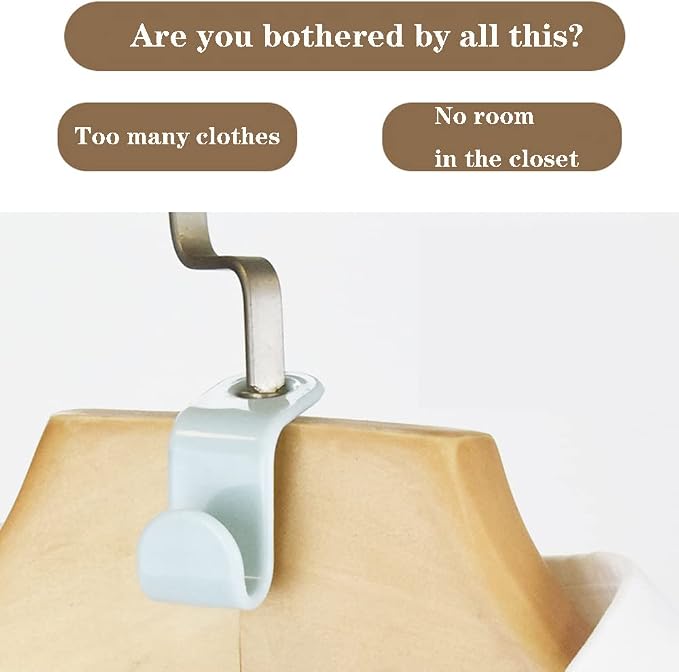 Clothes Hanger Connector Hooks, Thickened 20lbs Space Saving Closet Hanger - Image 2