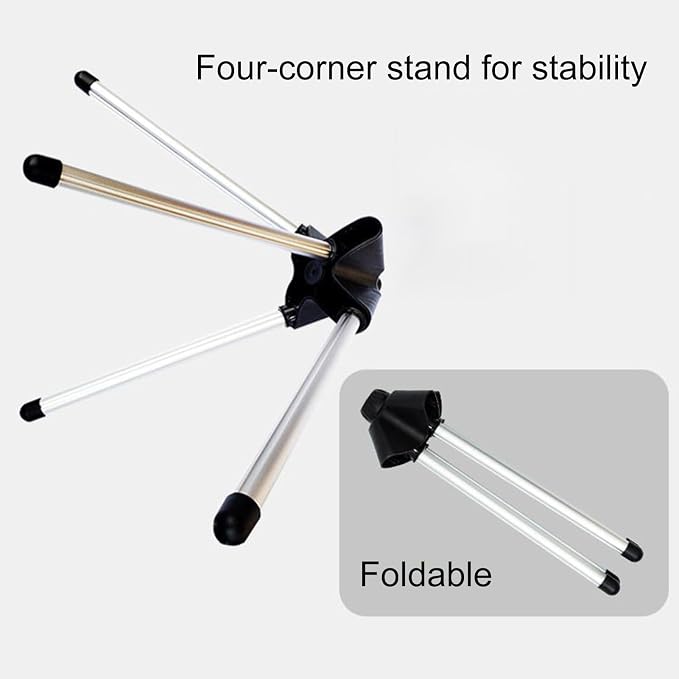 Adjustable Garment Steamer Stand, Foldable Clothes Hanger Holder, Ironing - Image 8
