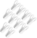 TOYANDONA 10pcs Non-Slip Plastic Hanger Clips by TOYANDONA