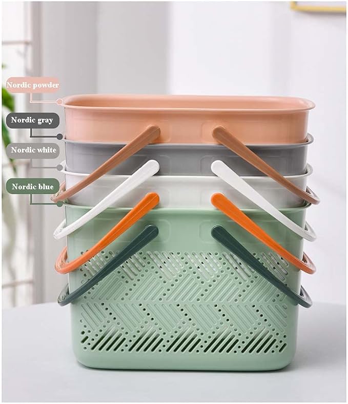 Shower Caddy Portable, College Dorm Organizer Plastic Bathroom Storage - Image 3