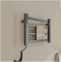 Energy-Saving Small Towel Warmer 4-Bar Heated Drying Rack Wall-Mounted Heated by Unknown
