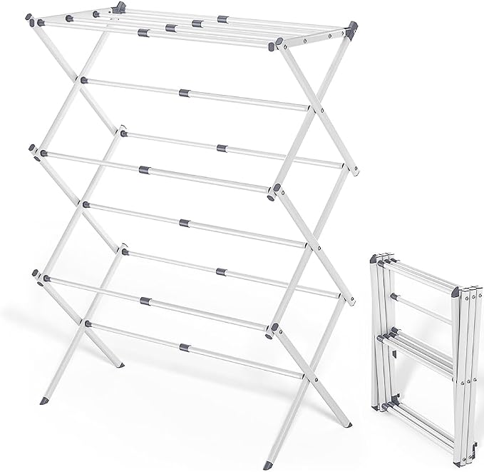 Foldable Clothes Drying Rack by Bobikuke