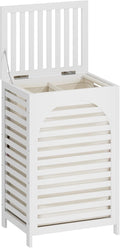 Laundry Hamper with Lid, Bamboo Large Waterproof Clothes Laundry Basket by Kitsanery