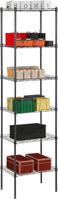 Meet perfect 5-Tier Metal Storage Shelving Unit, 47.6" H x 16.7" W x 11.8" D by Meet+perfect