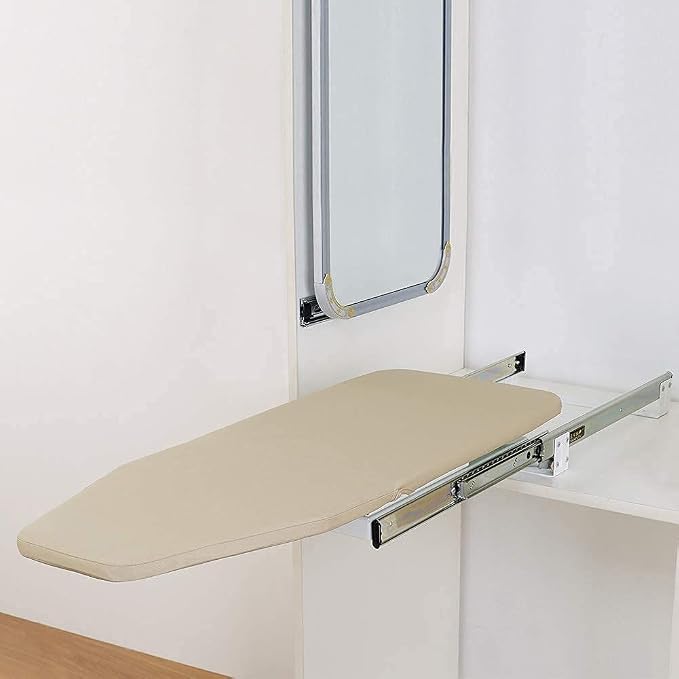 Hiding Ironing Board Foldable Ironing Station in Cabinet - Image 7