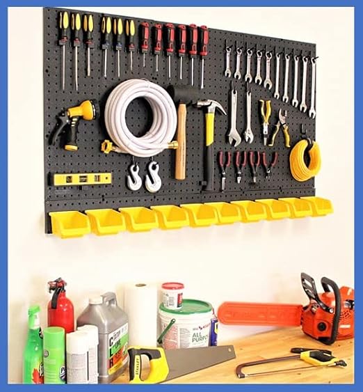 WallPeg Made in USA Pegboard Panels Garage Organization - Image 5