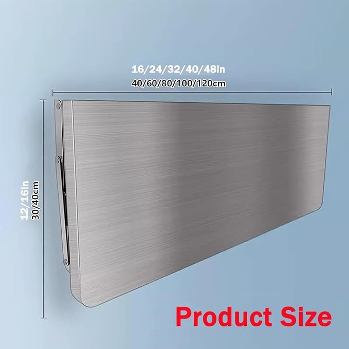 Stainless Steel Wall Mount Folding Table, Kitchen Storage Shelf, Laundry - Image 2
