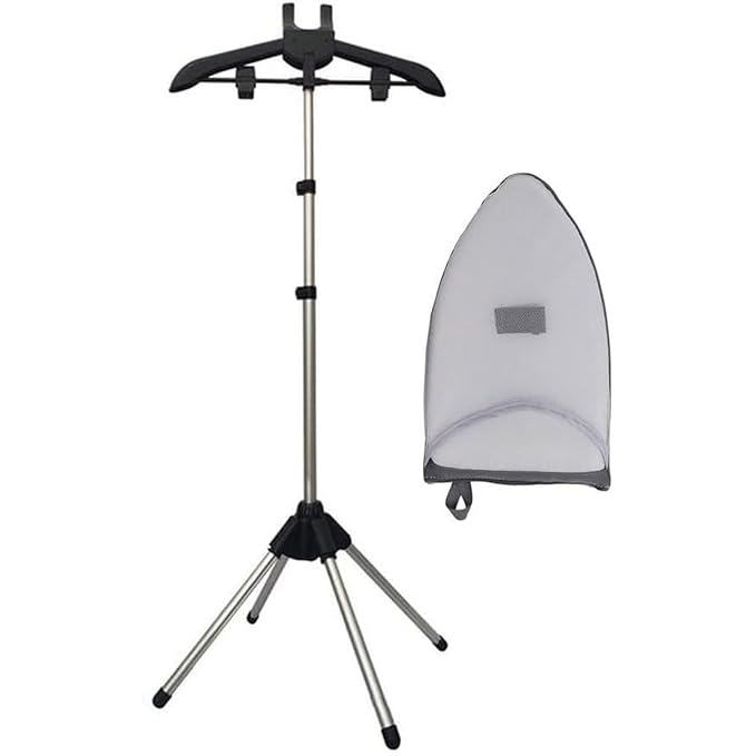 Handheld Clothes Steamer Holder Telescopic Folding Standing Fabric Ironing by Unknown
