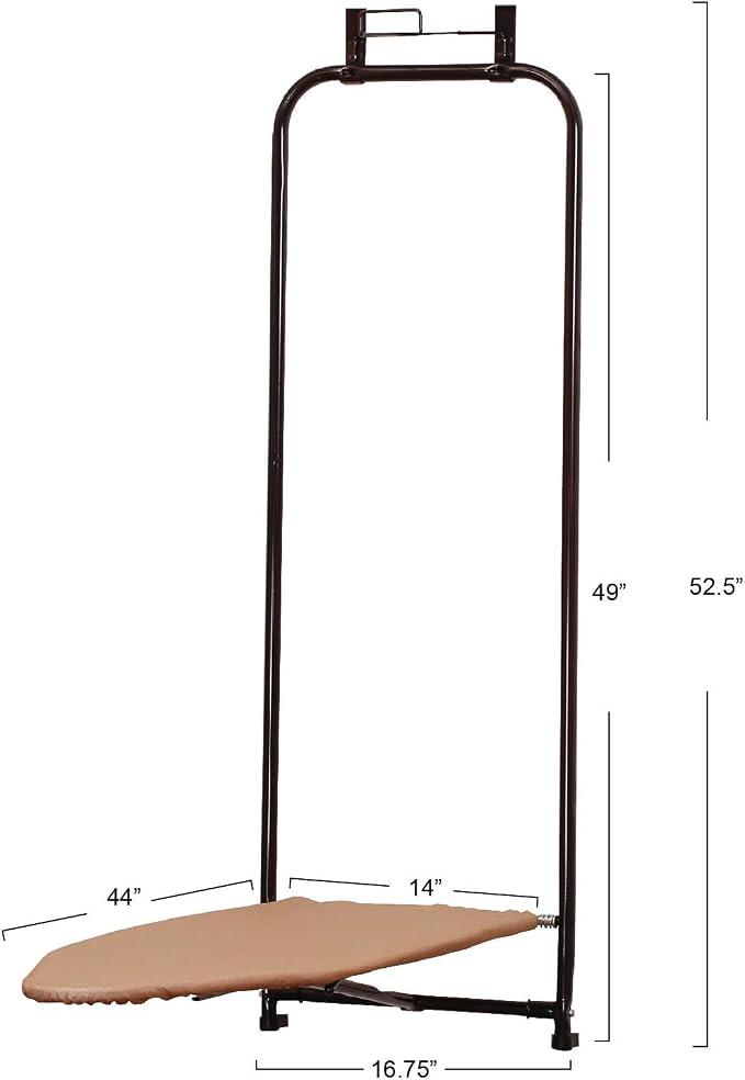 Household Essentials Over-The-Door Steeltop Ironing Board - Image 2