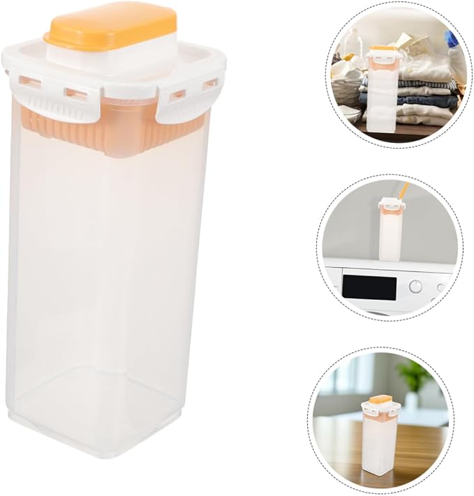 VALICLUD 2pcs Multi-functional Laundry Powder Container Airtight Lid - Image 8
