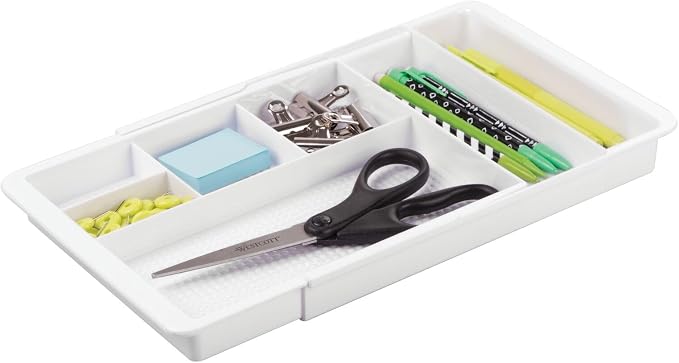 mDesign Expandable Plastic Drawer Organizer and Storage Container - Image 6