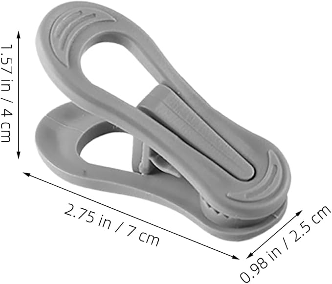 Large Capacity Hanger Clips 30 Pack Plastic Clothesline Clips - Image 2