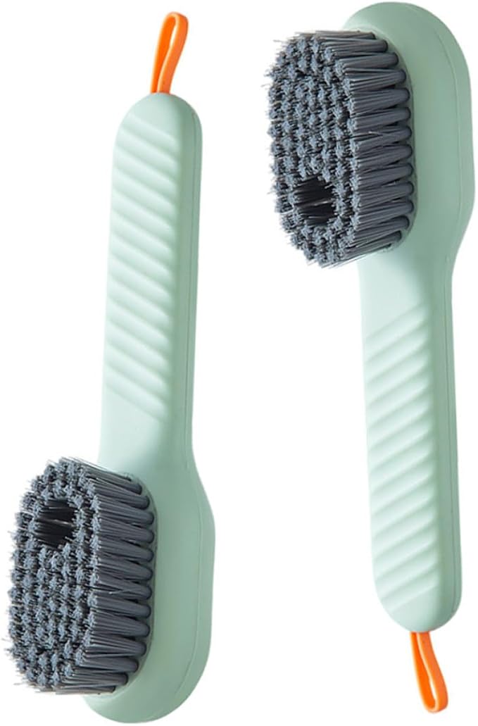 2pcs Laundry Brush with Soap Dispenser, Portable Shoe Cleaning Scrub Brush Set by FOMIYES